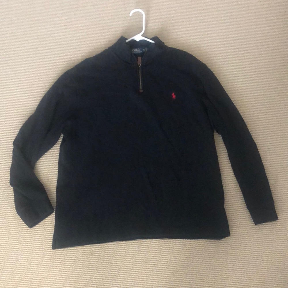 Polo black 3/4 zip
